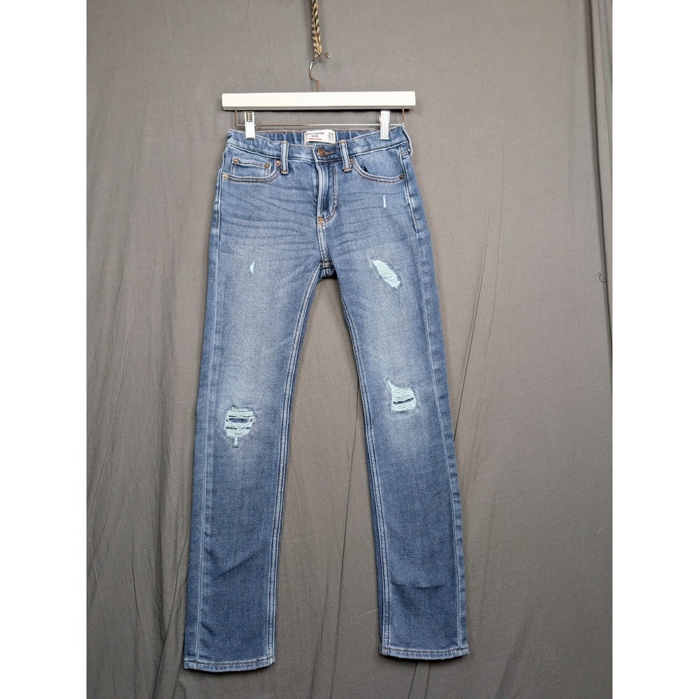 Abercrombie Kids Skinny Jeans‎ Slim Size 13/14 Distressed Wash